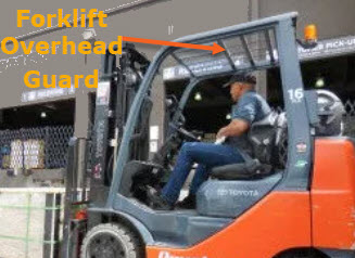 Forklift Safety - Overhead Guard  - Photo from Toyota Forklift